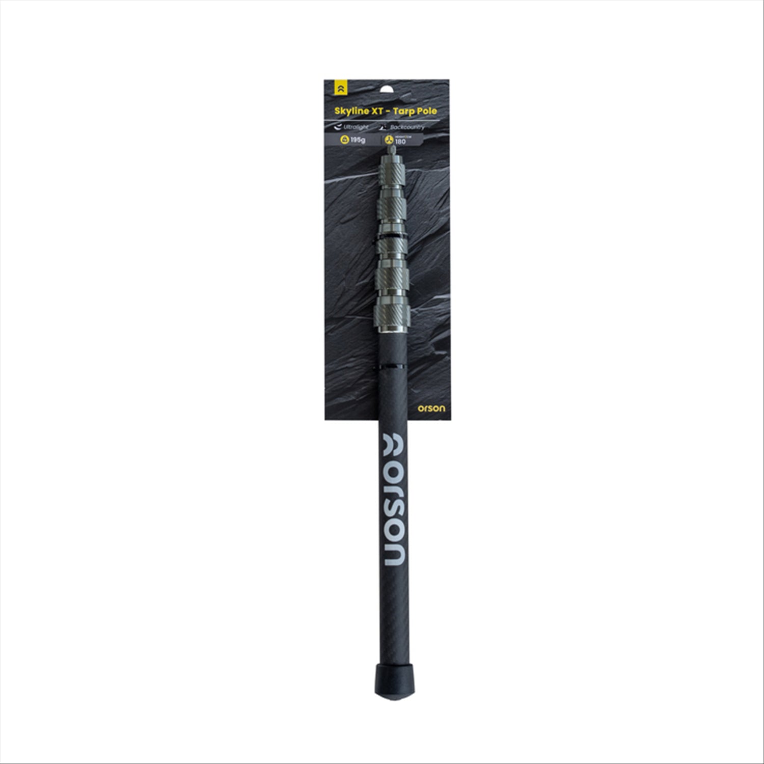 Orson Orson Telescopic Carbon Fibre Tarp Pole - Max Height 220cm, 390g