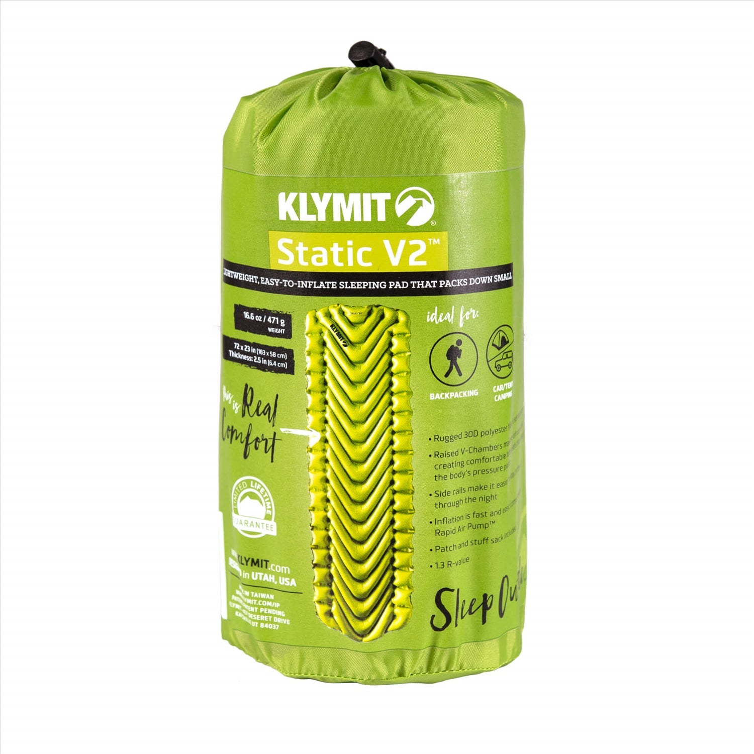 Klymit Klymit Static V2 Inflatable Sleeping Pad 471g