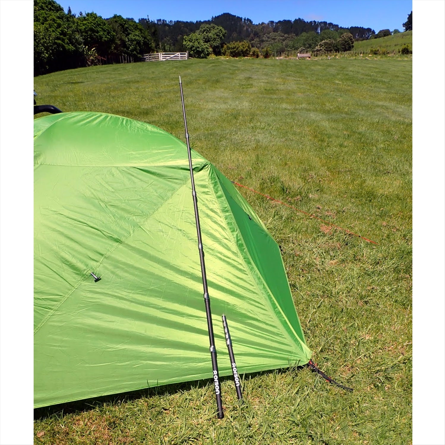 Orson Orson Telescopic Carbon Fibre Ultralight Tarp Pole - 43-180cm, 190g