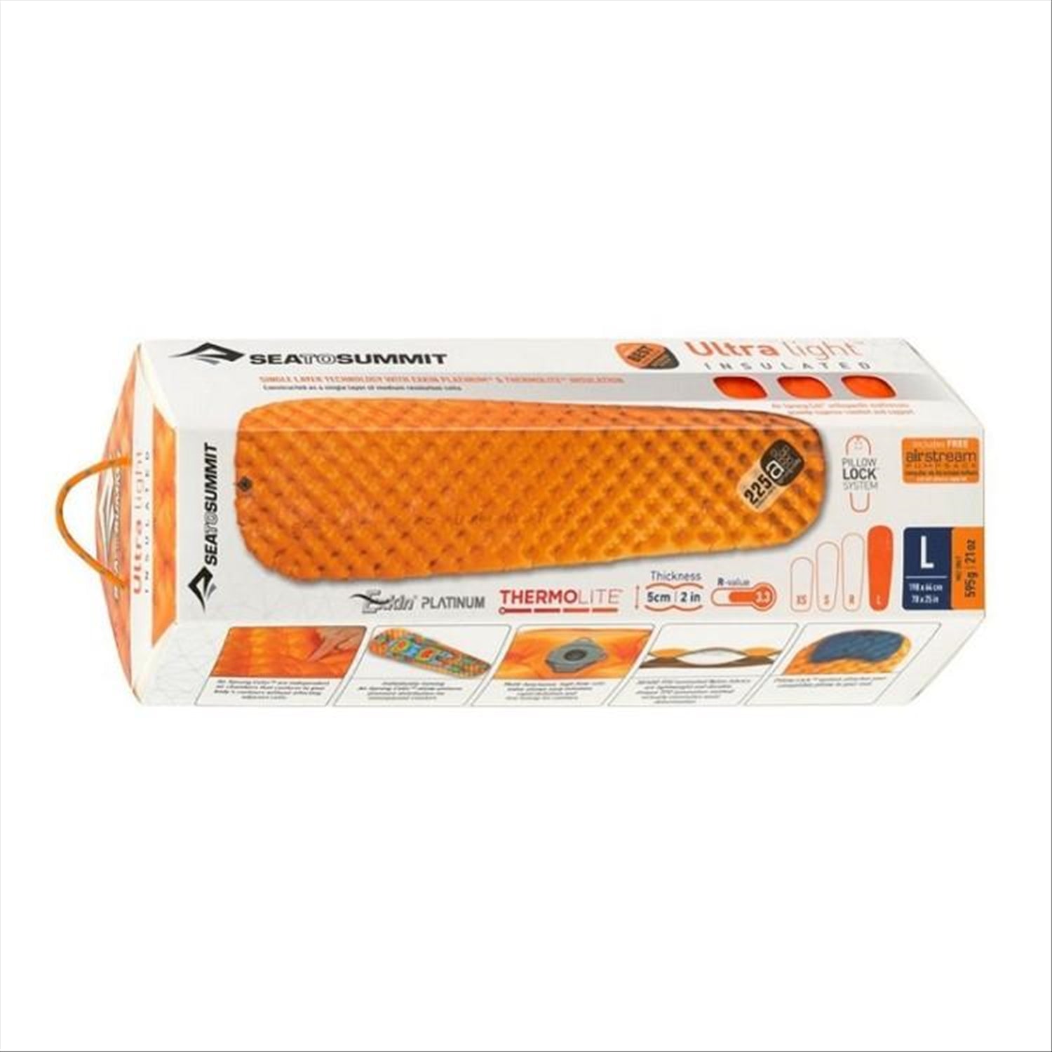 Ultralight insulated outlet air sleeping mat